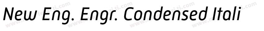 New Eng. Engr. Condensed Italic字体转换